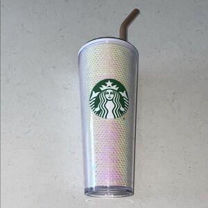 Starbucks Iridescent Tumbler with‎ Straw